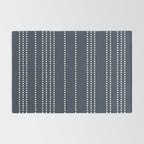 Ethnic Spotted Stripes in Blue Rug Gallery Image 2