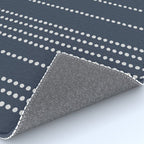 Ethnic Spotted Stripes in Blue Rug Gallery Image 4
