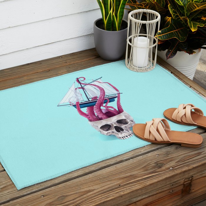 RELEASE THE KRAKEN Outdoor Rug Gallery Image 2