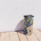 âI will sing the song of companionshipâ Leaves of Grass by Margaret Cook Travel Mug Gallery Image 4