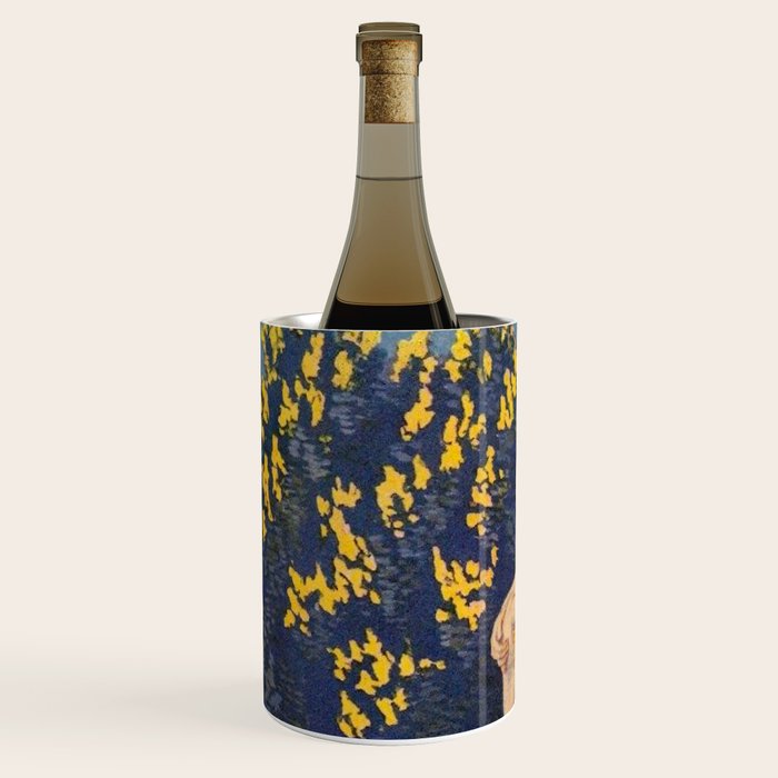 âI will sing the song of companionshipâ Leaves of Grass by Margaret Cook Wine Chiller Gallery Image 2