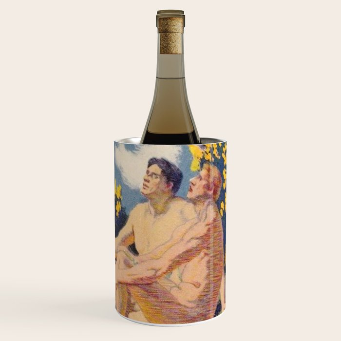 âI will sing the song of companionshipâ Leaves of Grass by Margaret Cook Wine Chiller Gallery Image 3