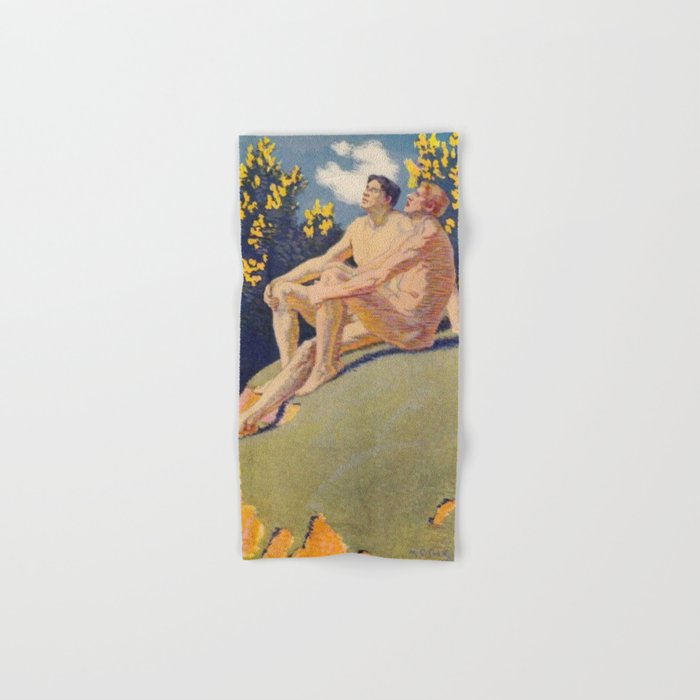 âI will sing the song of companionshipâ Leaves of Grass by Margaret Cook Bath Towel Gallery Image 1