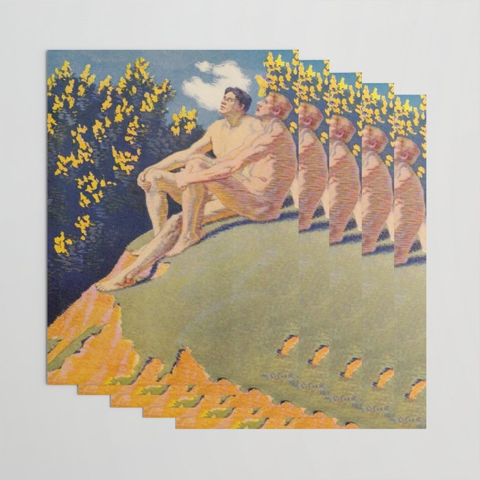 âI will sing the song of companionshipâ Leaves of Grass by Margaret Cook Wrapping Paper Gallery Image 3