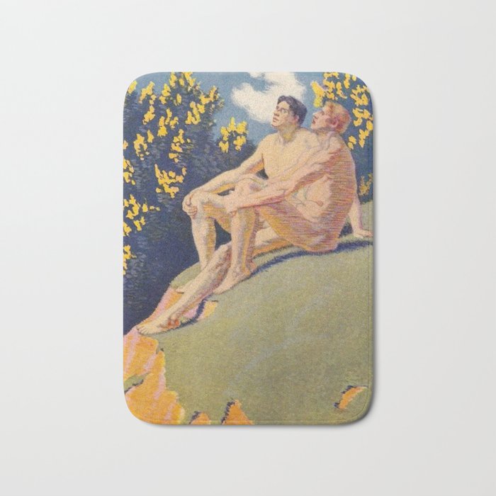 âI will sing the song of companionshipâ Leaves of Grass by Margaret Cook Bath Mat Gallery Image 1