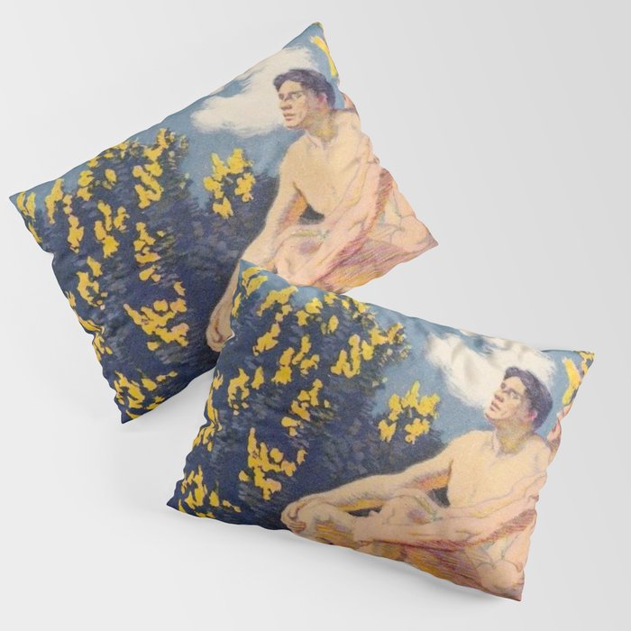 âI will sing the song of companionshipâ Leaves of Grass by Margaret Cook Pillow Sham Gallery Image 1