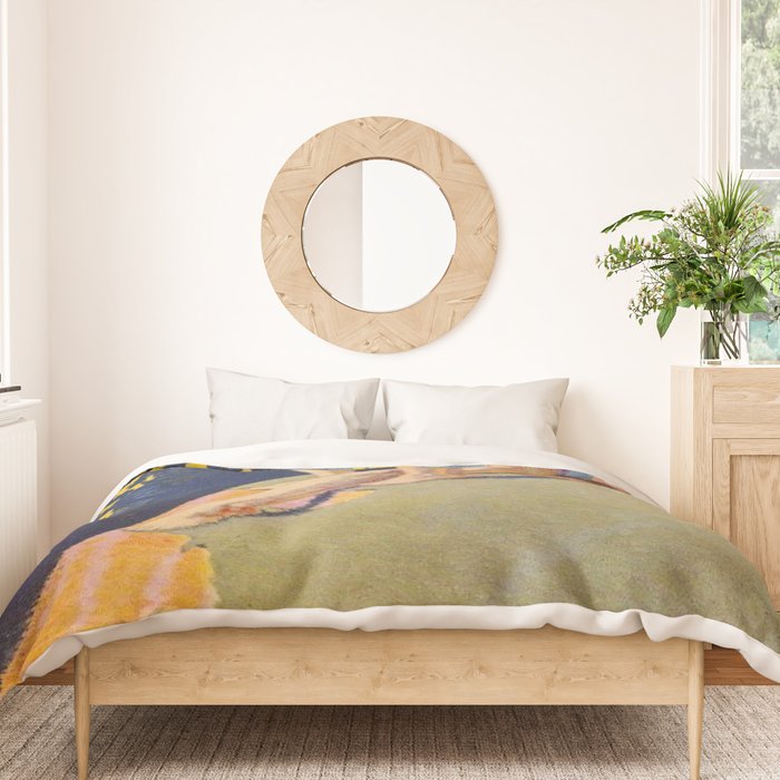 âI will sing the song of companionshipâ Leaves of Grass by Margaret Cook Duvet Cover Gallery Image 3