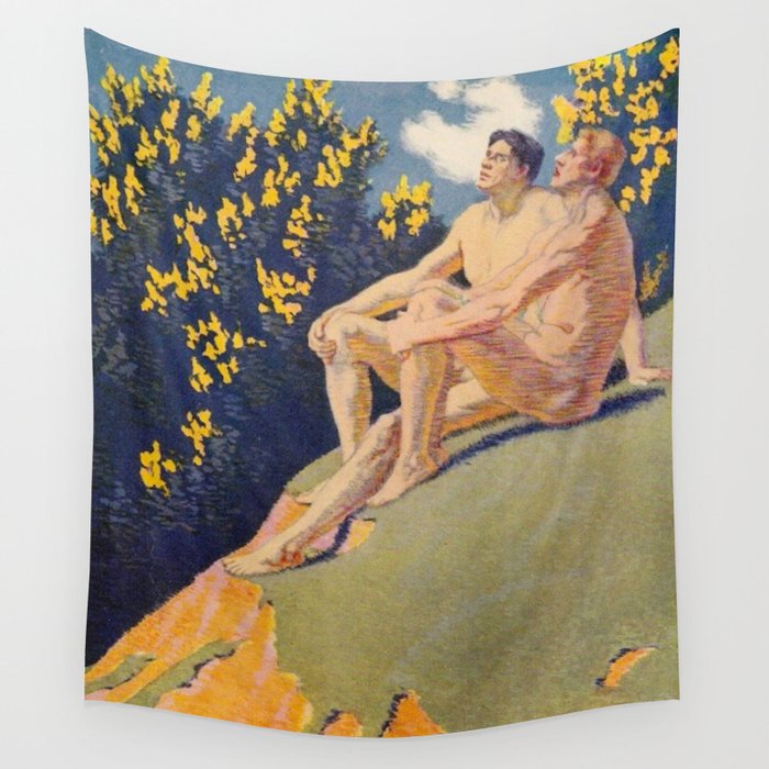 âI will sing the song of companionshipâ Leaves of Grass by Margaret Cook Wall Tapestry Gallery Image 4