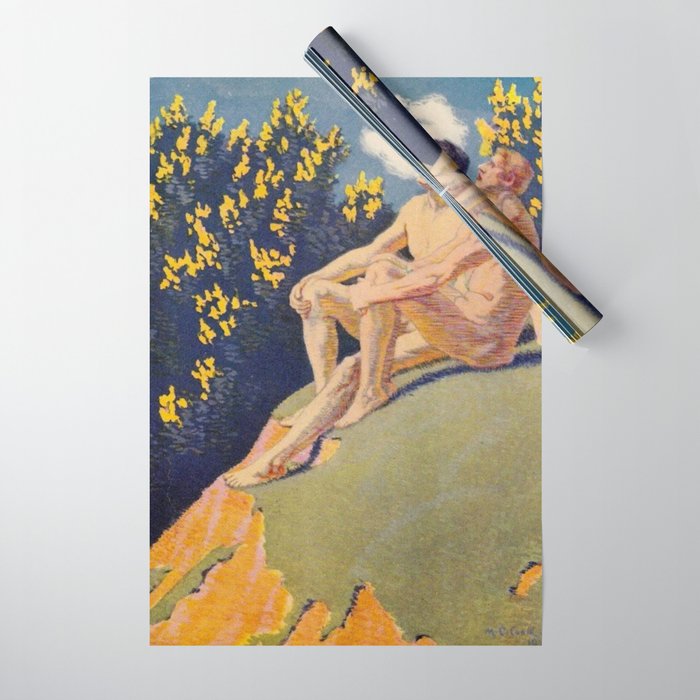 âI will sing the song of companionshipâ Leaves of Grass by Margaret Cook Wrapping Paper Gallery Image 1