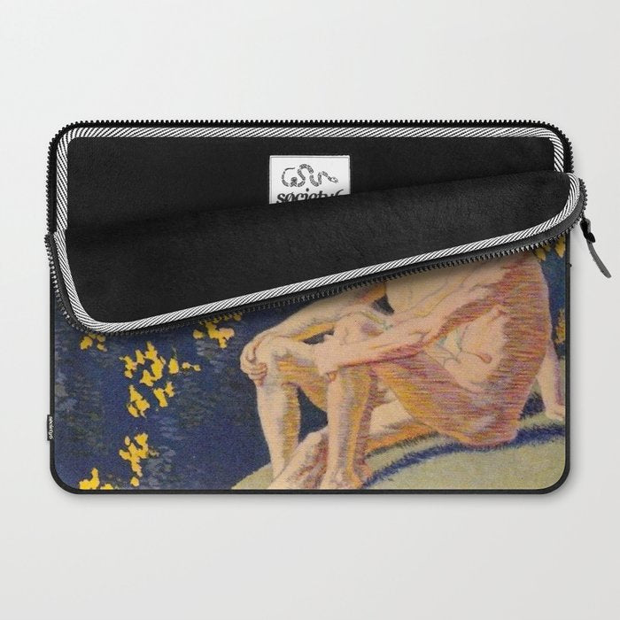 âI will sing the song of companionshipâ Leaves of Grass by Margaret Cook Laptop Sleeve Gallery Image 2