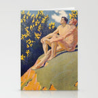 âI will sing the song of companionshipâ Leaves of Grass by Margaret Cook Stationery Card Gallery Image 2
