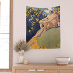 âI will sing the song of companionshipâ Leaves of Grass by Margaret Cook Wall Tapestry Gallery Image 2