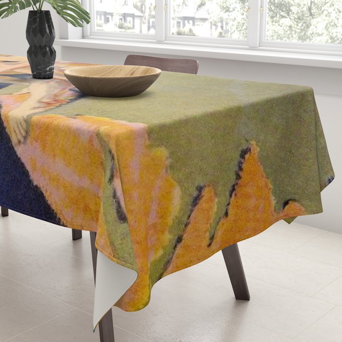 âI will sing the song of companionshipâ Leaves of Grass by Margaret Cook Tablecloth Gallery Image 3
