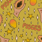 Pisces Papaya Print Coffee Mug Gallery Image 2
