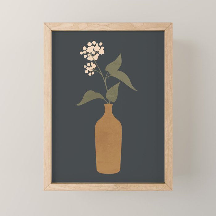 Minimal Abstract Art Vase Flower 10 Mini Art Print Gallery Image 1
