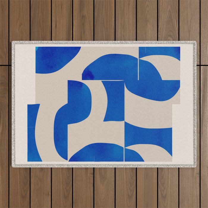 Minimal Geometric Shapes 230 Outdoor Rug Gallery Image 1