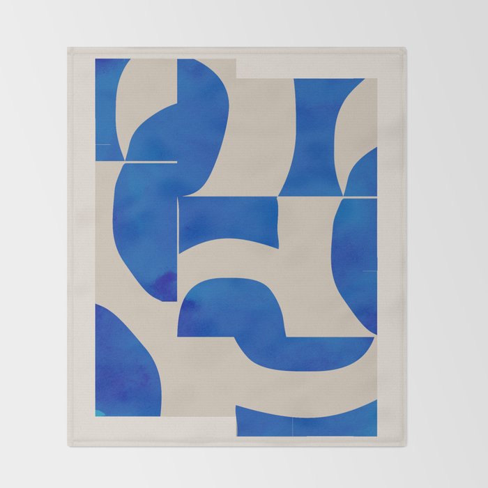 Minimal Geometric Shapes 230 Throw Blanket Gallery Image 2