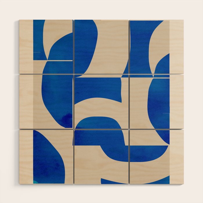 Minimal Geometric Shapes 230 Wood Wall Art Gallery Image 1