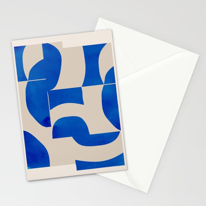 Minimal Geometric Shapes 230 Stationery Card Gallery Image 2