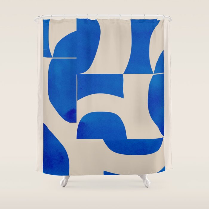 Minimal Geometric Shapes 230 Shower Curtain Gallery Image 1