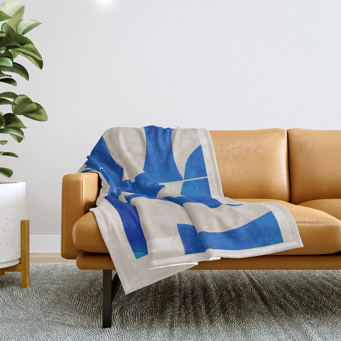 Minimal Geometric Shapes 230 Throw Blanket Gallery Image 1