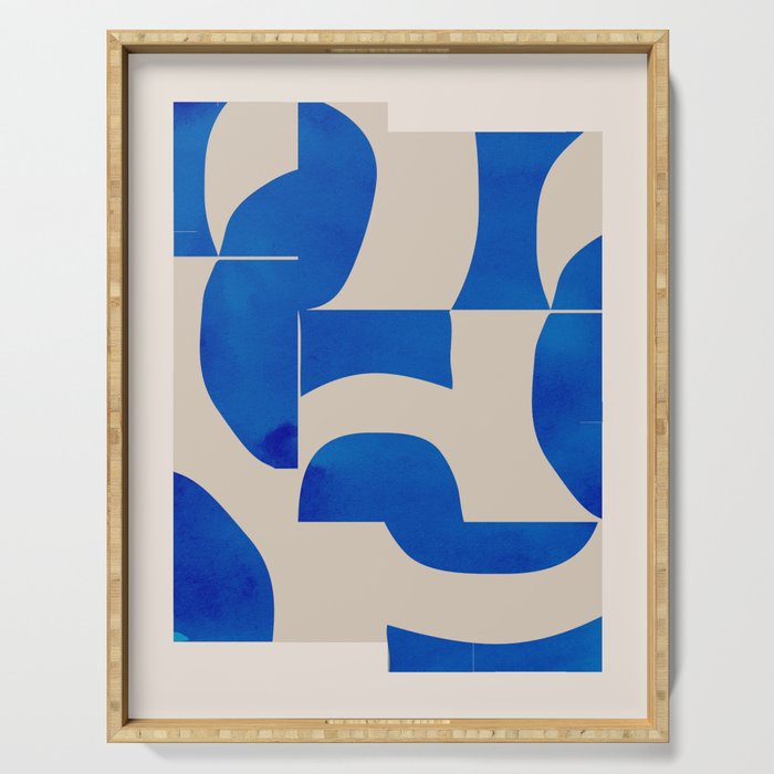 Minimal Geometric Shapes 230 Serving Tray Gallery Image 1