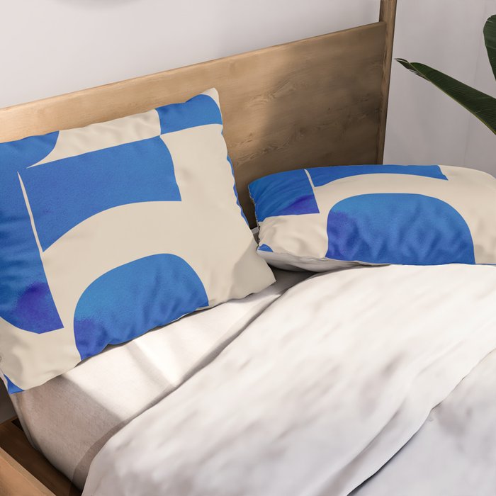 Minimal Geometric Shapes 230 Pillow Sham Gallery Image 2