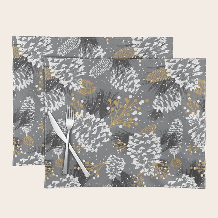 Festive Forest - Grey Placemat Gallery Image 1