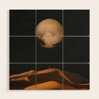 a Golden space glimpse Wood Wall Art Gallery Image 1