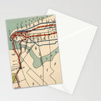 Vintage NYC Subway Map (1918) Stationery Card Gallery Image 2