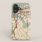 Vintage NYC Subway Map (1918) iPhone Case Gallery Image 1