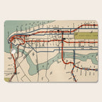 Vintage NYC Subway Map (1918) Cutting Board Gallery Image 1