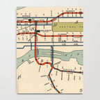 Vintage NYC Subway Map (1918) Notebook Gallery Image 4