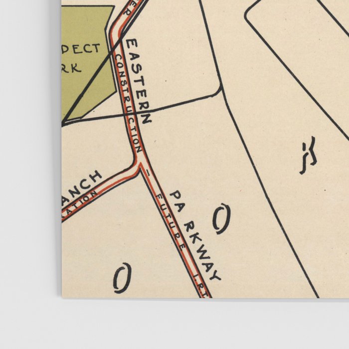 Vintage NYC Subway Map (1918) Poster Gallery Image 3