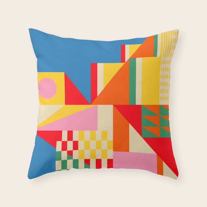 Beach City Throw Pillow Gallery Image 1