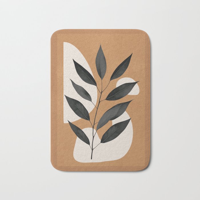 Minimalist Abstract Art Branch 4 Bath Mat Gallery Image 1
