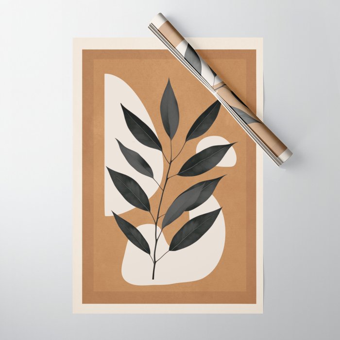 Minimalist Abstract Art Branch 4 Wrapping Paper Gallery Image 1