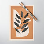 Minimalist Abstract Art Branch 4 Wrapping Paper Gallery Image 1