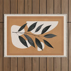 Minimalist Abstract Art Branch 4 Outdoor Rug Gallery Image 1