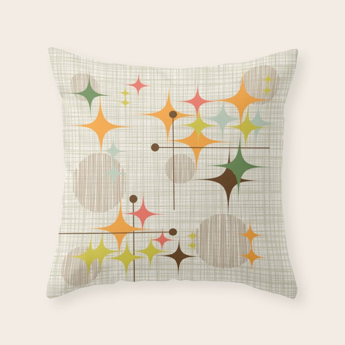 Starbursts and Globes 3 Throw Pillow Gallery Image 6