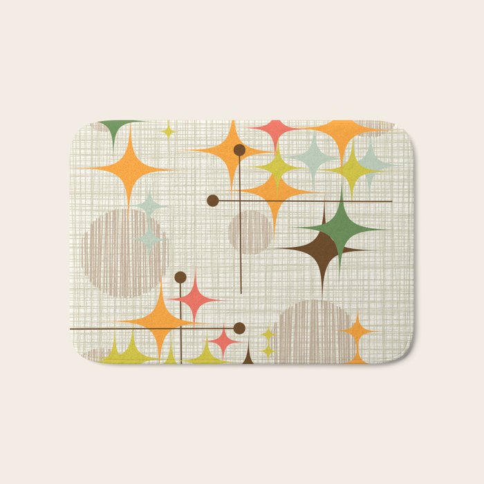 Starbursts and Globes 3 Bath Mat Gallery Image 1