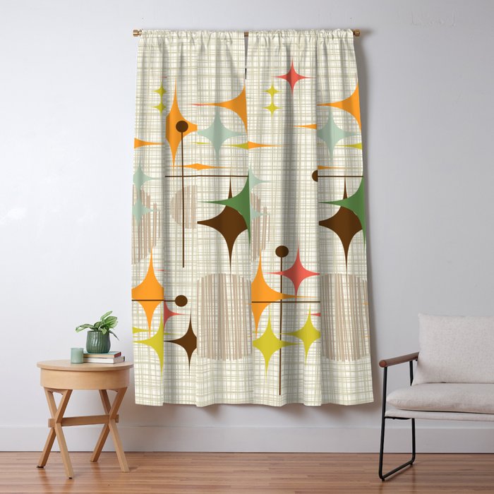 Starbursts and Globes 3 Window Curtain Gallery Image 1