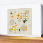 Starbursts and Globes 3 Wall Mural Gallery Image 2