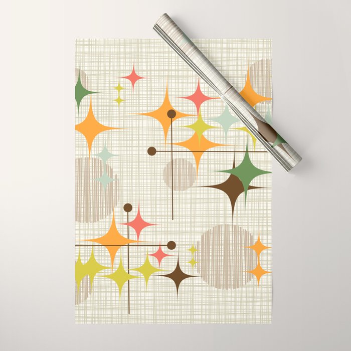 Starbursts and Globes 3 Wrapping Paper Gallery Image 1