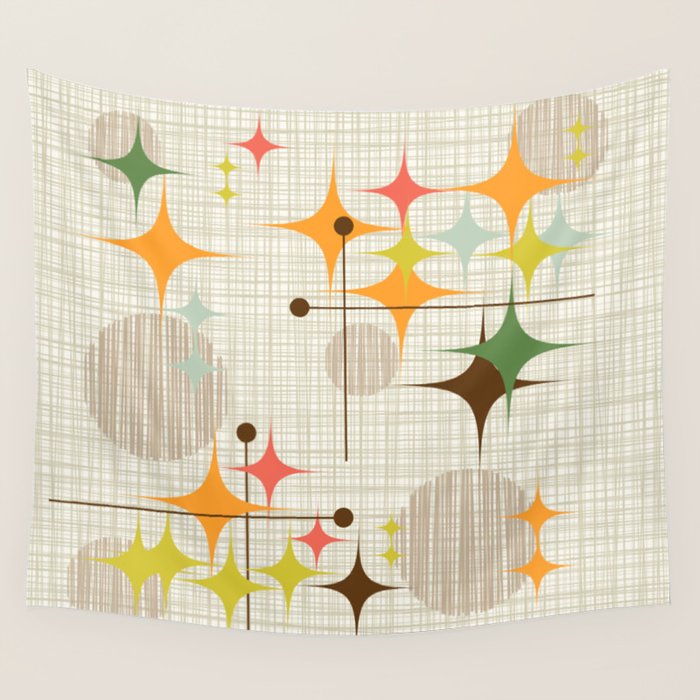 Starbursts and Globes 3 Wall Tapestry Gallery Image 4