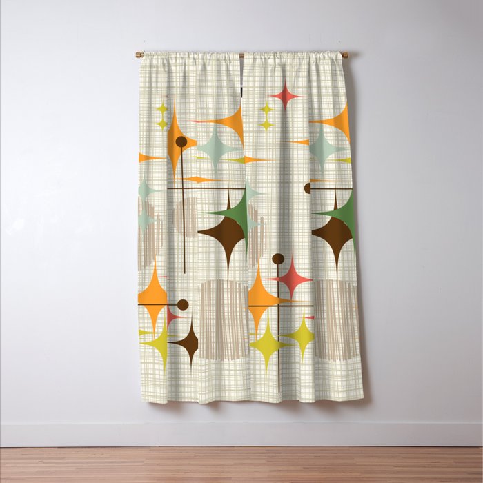Starbursts and Globes 3 Window Curtain Gallery Image 3