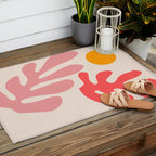 Henri Matisse - Leaves - Blush Outdoor Rug Gallery Image 2