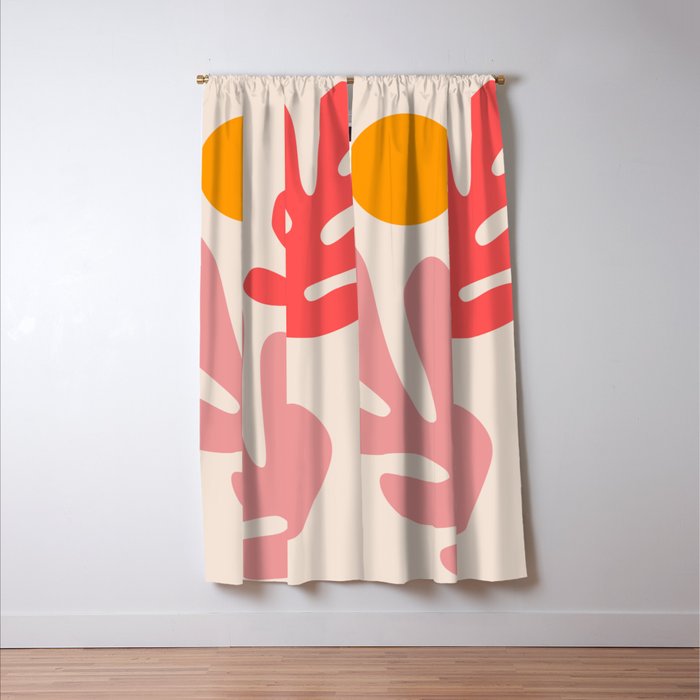 Henri Matisse - Leaves - Blush Window Curtain Gallery Image 3