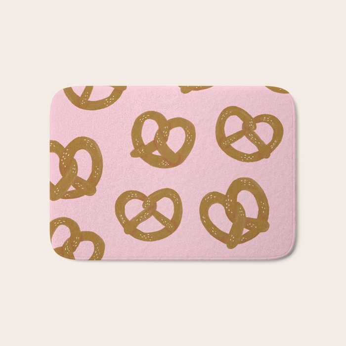 Pretzel Pattern - Blush Bath Mat Gallery Image 1