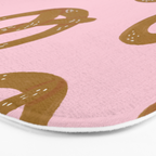 Pretzel Pattern - Blush Bath Mat Gallery Image 3